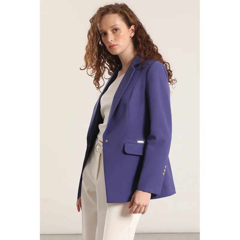 LIOLA - Blazer entallado clásico Liola mujer azul