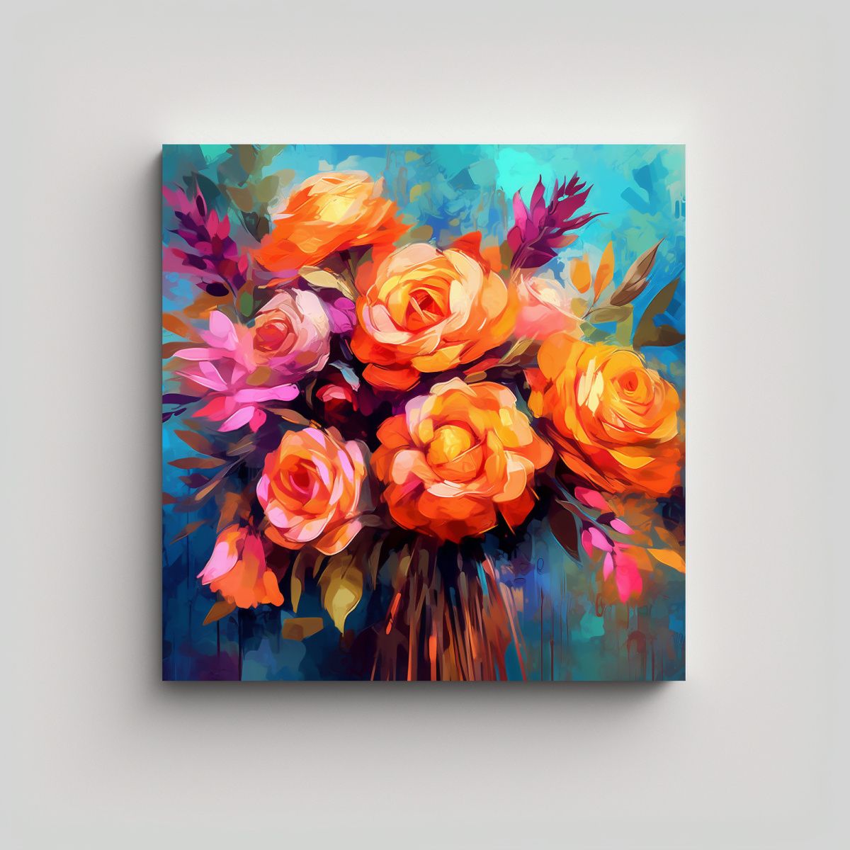 GENERICO - Bello Cuadro De Arte Digital Estudio Ambiente 100x100 Cm