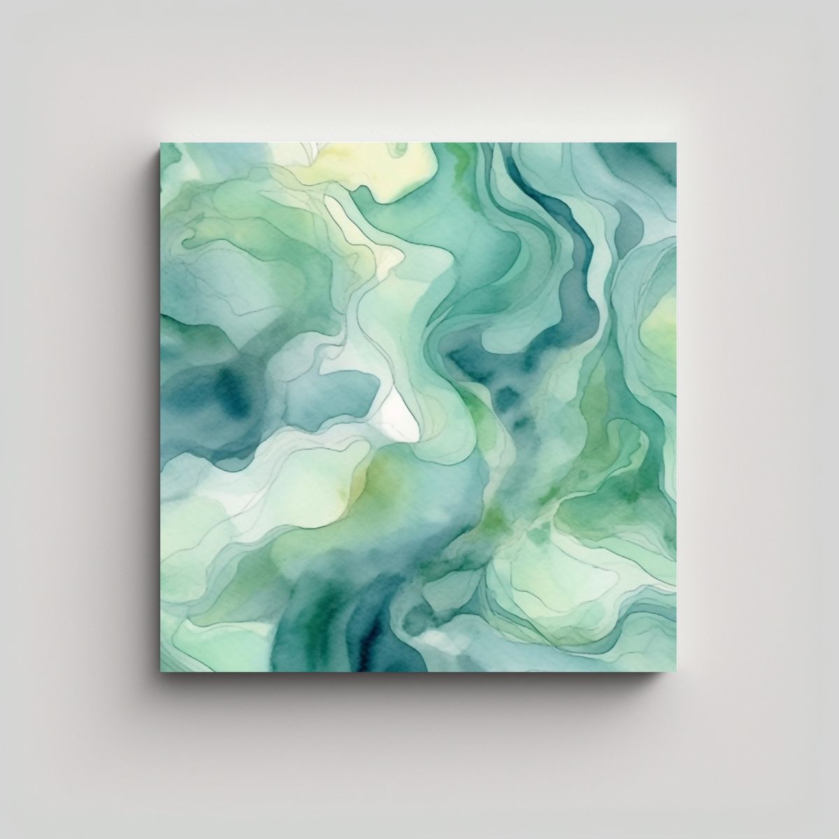 GENERICO - Fondo Acuarela Abstracto Orgánico En Tonos 100x100 Cm