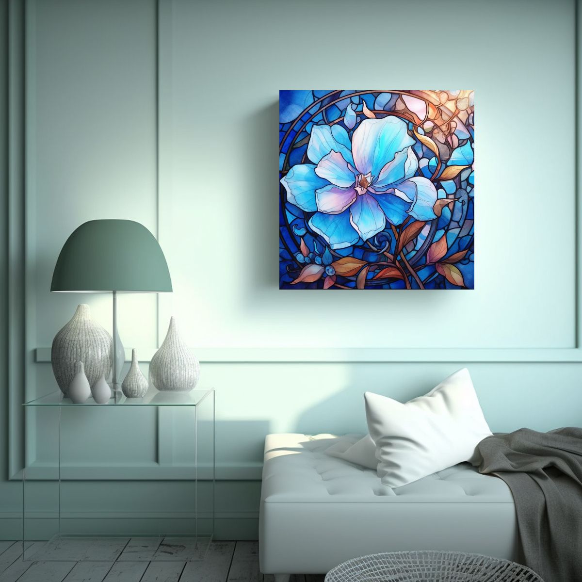 GENERICO - Espectacular Belleza Natural Tela En Bastidor 100x100 Cm