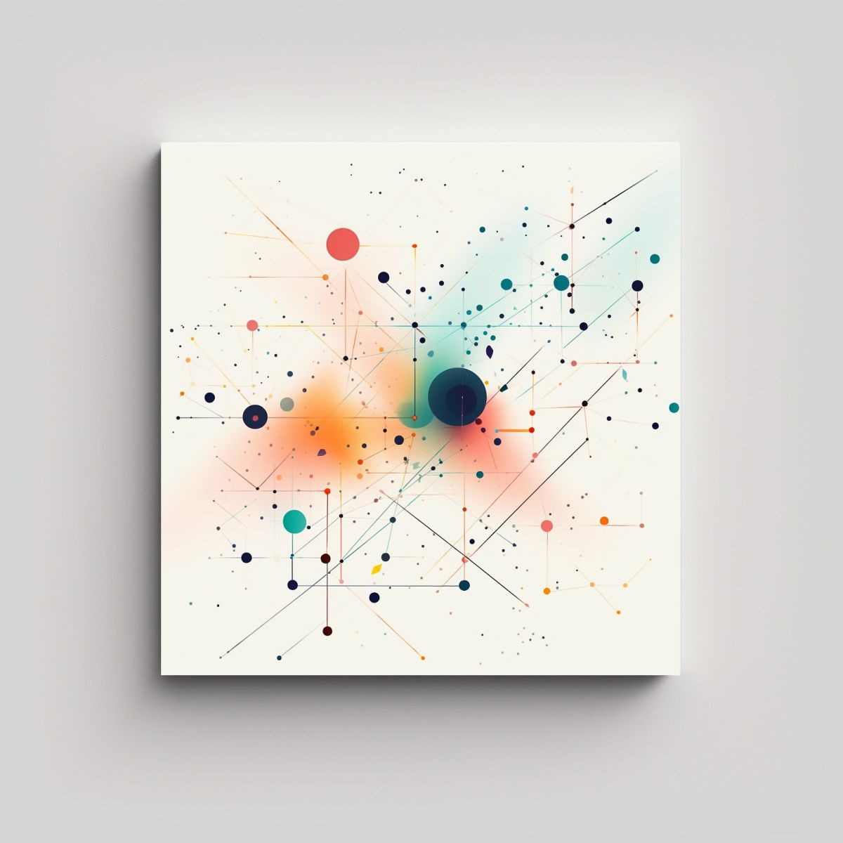 GENERICO - Pinturas Decorativas En Bastidor Con Elegante 100x100 Cm