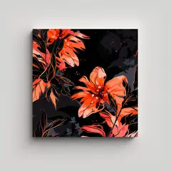 GENERICO - Pinturas Decorativas En Estilo Neonoir En Colores 100x100 Cm