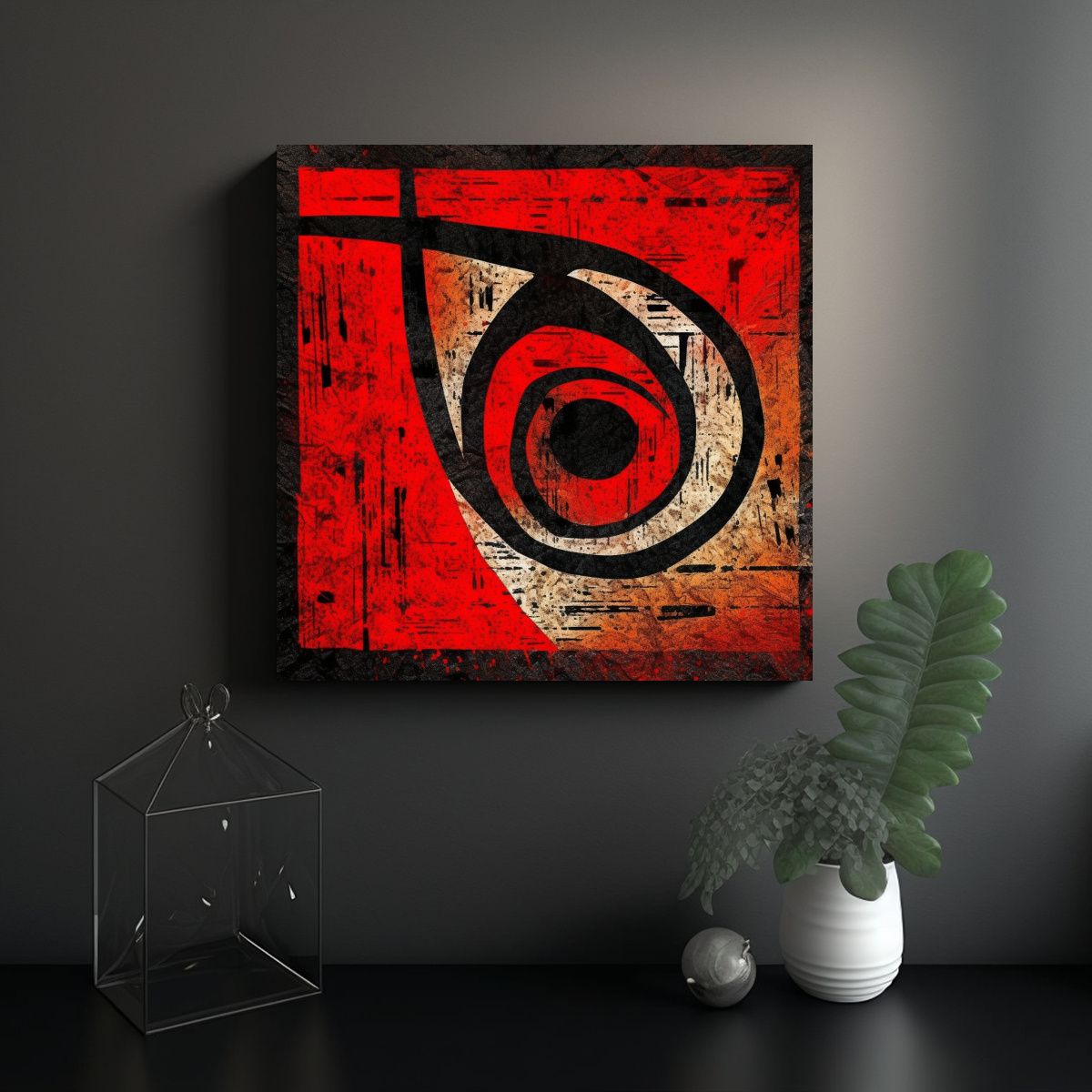 GENERICO - Significado Símbolo En Arte Pinturas Decorativas 100x100 Cm