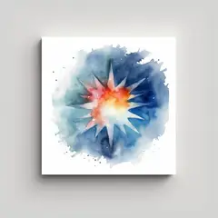 GENERICO - Cuadro Tela Minimalista Con Espectacular Lienzo 100x100 Cm