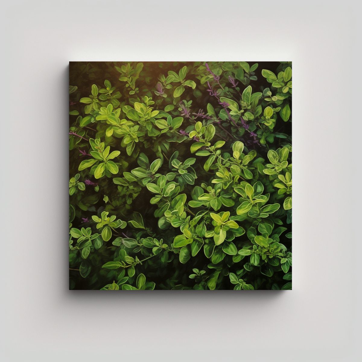 GENERICO - Cuadro Movimiento Comedor A Thyme Herbs Estilo 100x100 Cm