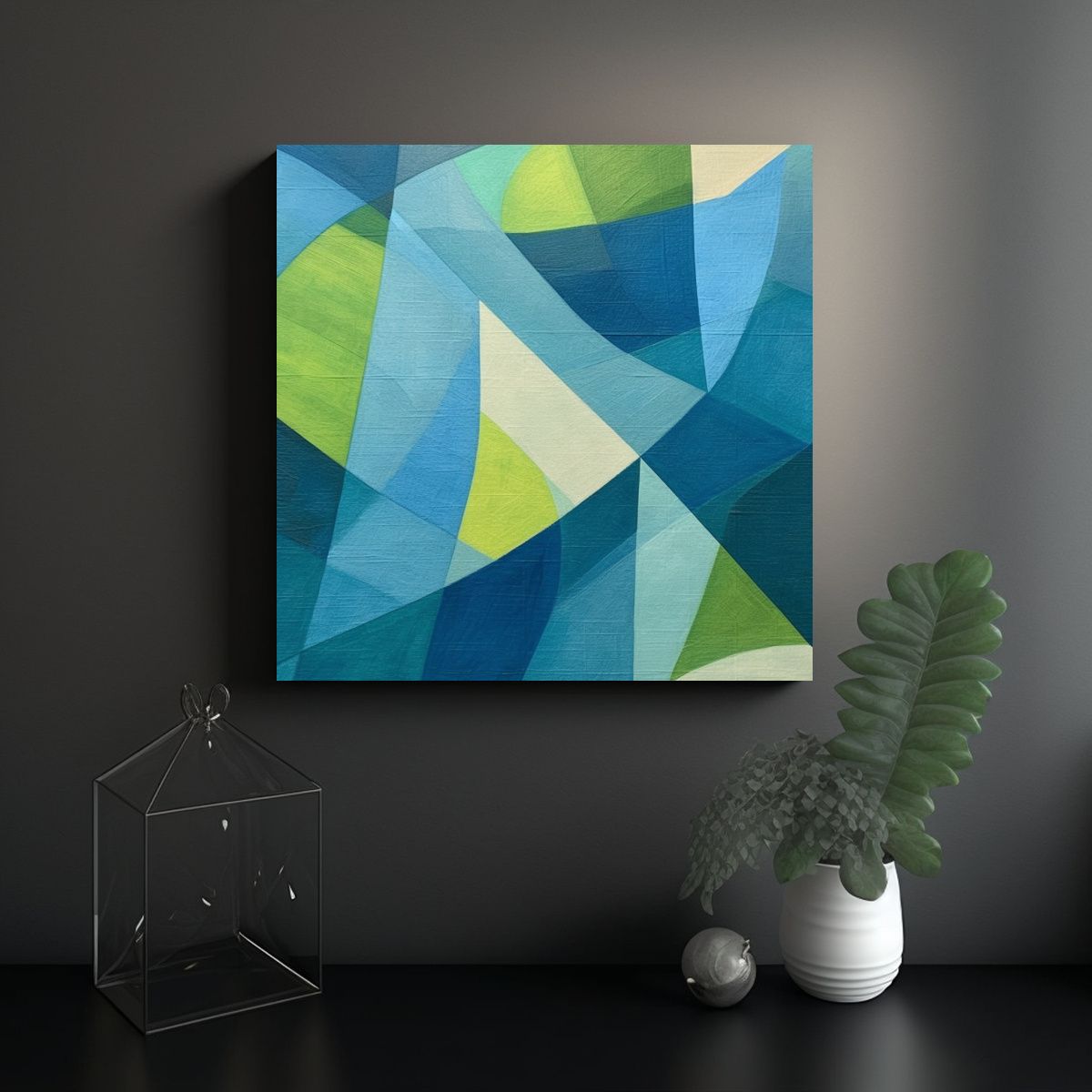 GENERICO - Pintura Minimalista Moderna En Papel 100x100 Cm