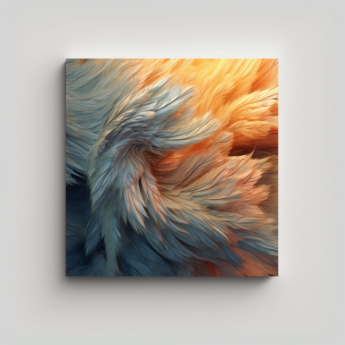 GENERICO - Cuadro De Arte Imagen Bastidor Madera Textura 100x100 Cm