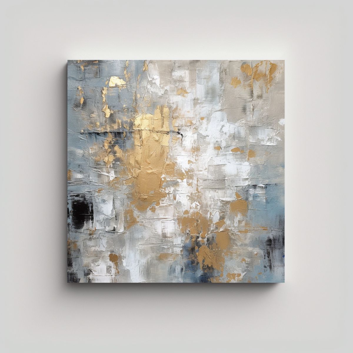 GENERICO - Pintura Contemporánea Metálica Con Tonos 100x100 Cm