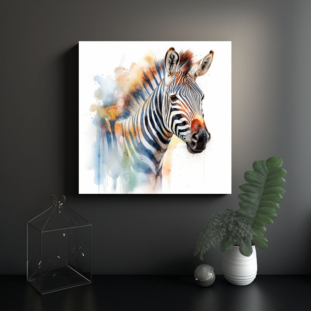 GENERICO - Pintura Moderna De Figuras En Colores Pastel Con 100x100 Cm