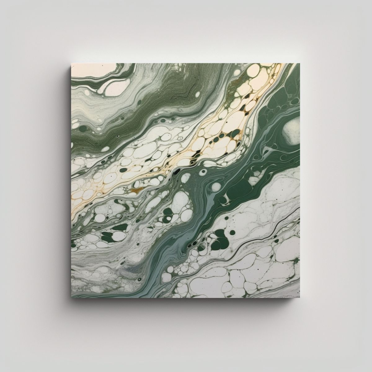 GENERICO - Pintura Decorativa Moderna En Ebru Expresando 100x100 Cm