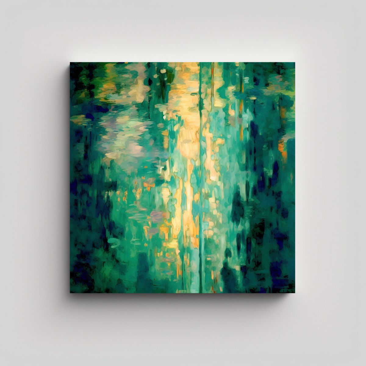 GENERICO - Lienzo Impreso Pintura Artística De Fondos 100x100 Cm