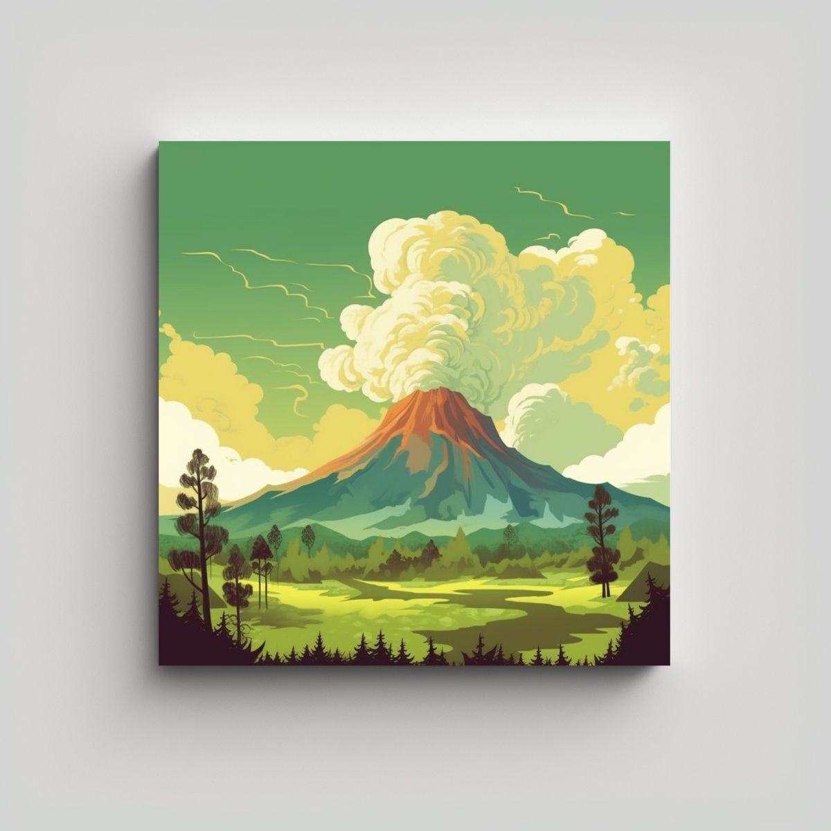 GENERICO - Pintura De Calidad Para Comedor En Lienzo Plano 100x100 Cm