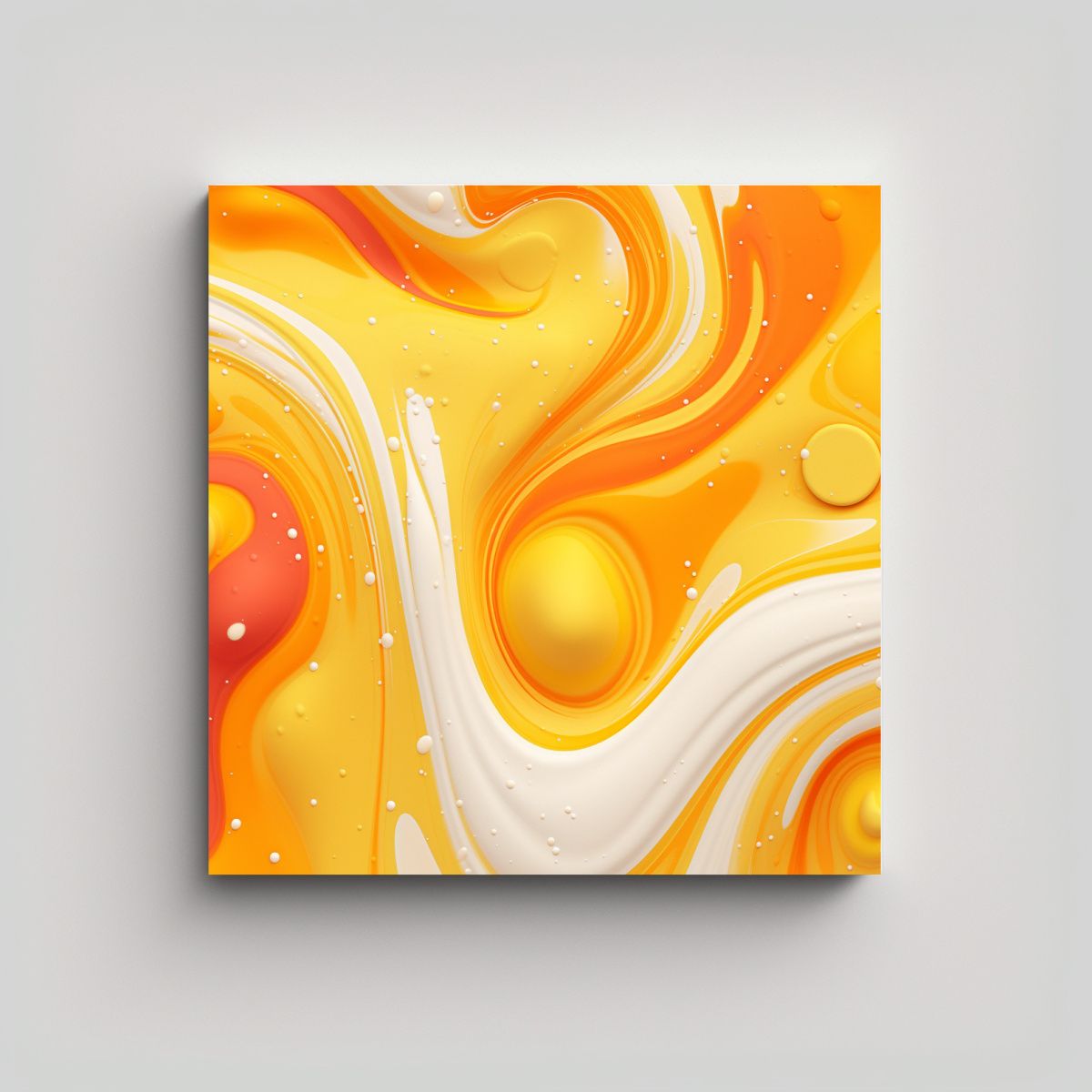 GENERICO - Fondo Llamativo En Naranja Y Amarillo Para 100x100 Cm