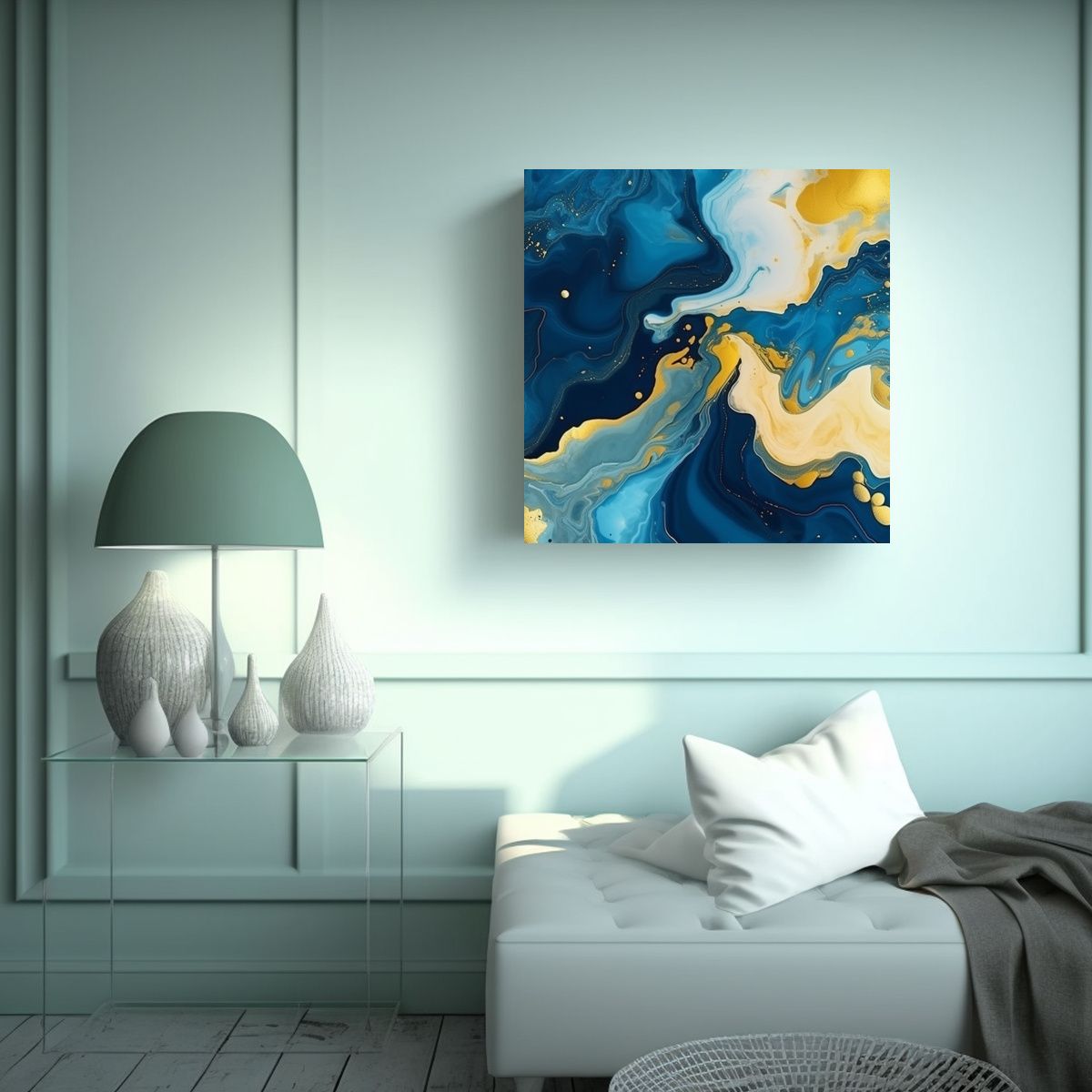 GENERICO - Pintura Decorativa Acuarela Música Relajante 100x100 Cm