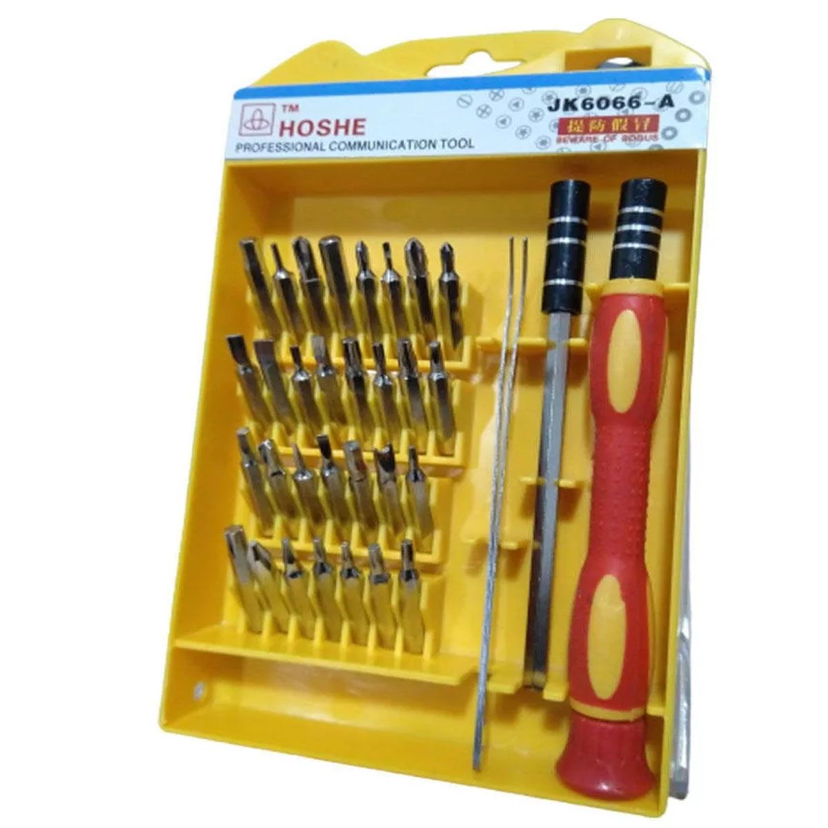 GENERICO - KIT DESTORNILLADOR PRECISION 32 PIEZAS, CON PINZAS