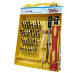 GENERICO - KIT DESTORNILLADOR PRECISION 32 PIEZAS, CON PINZAS