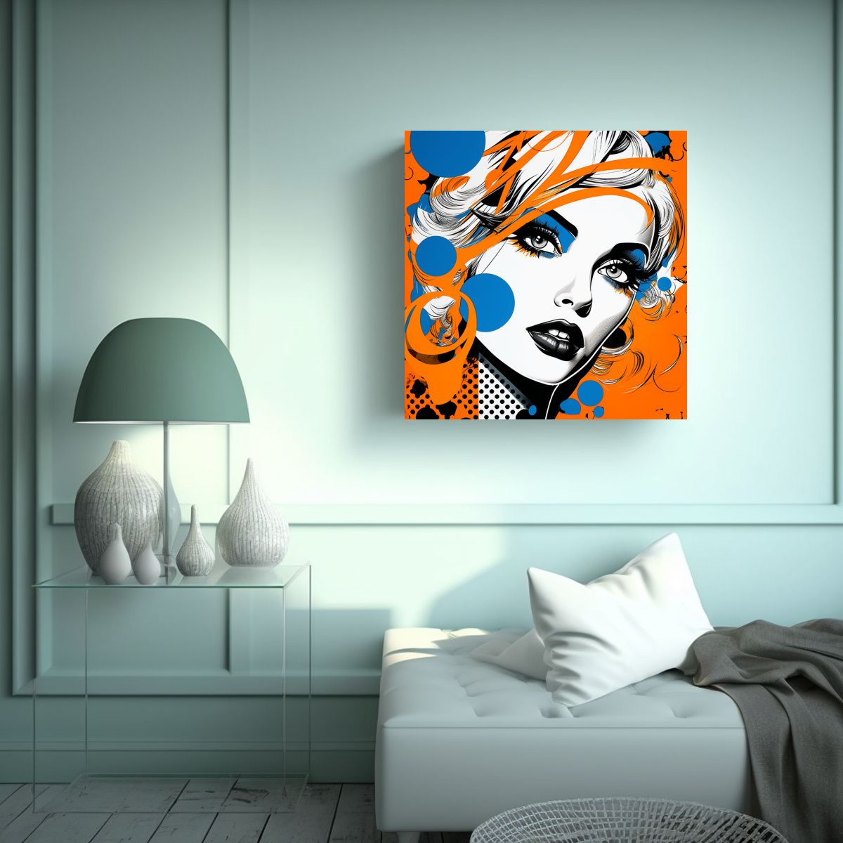 GENERICO - Cuadros De Pared Pop Art Colores Protagonistas 100x100 Cm