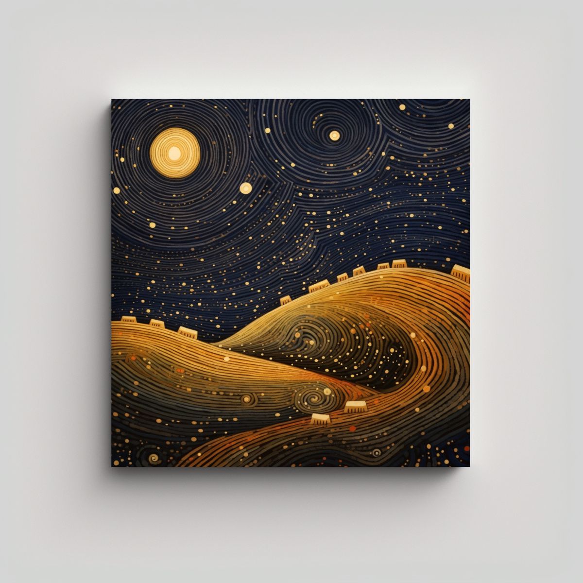 GENERICO - Pintura En Bastidor Con Tonos Equilibrados De La 100x100 Cm