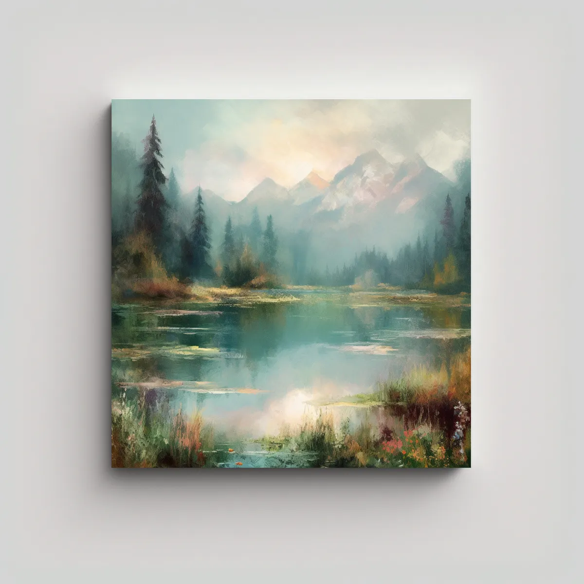 GENERICO - Pinturas Decorativas Para Inspirar Tranquilidad 100x100 Cm