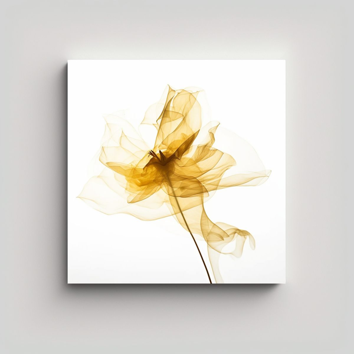 GENERICO - Arte Étereo De Pétalos Dorados Y Colores 100x100 Cm