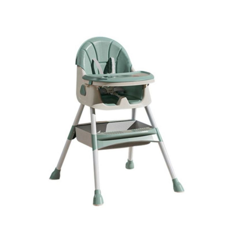 GENERICO - Silla De Bebe Para Comer Multiuso Plegable 2 En 1 Verde