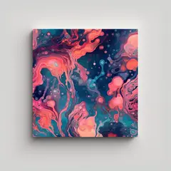 GENERICO - Cuadro Estético Venta Criaturas Bioluminiscentes 100x100 Cm