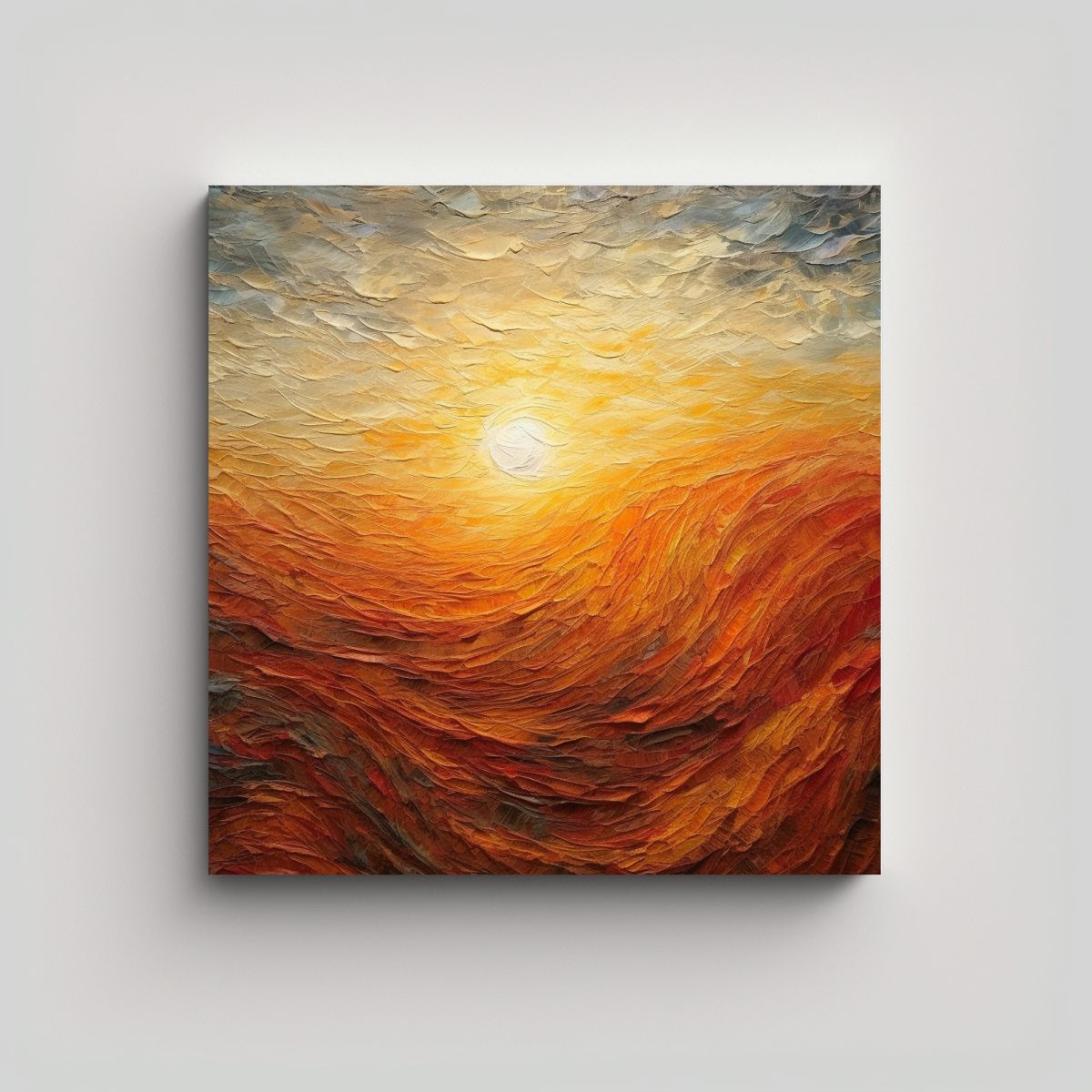 GENERICO - Pinturas Decorativas De Textura De Amanecer De 100x100 Cm