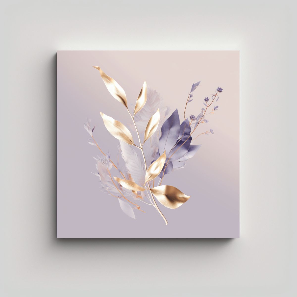 GENERICO - Ilustración Minimalista Abstracta En Tela 100x100 Cm