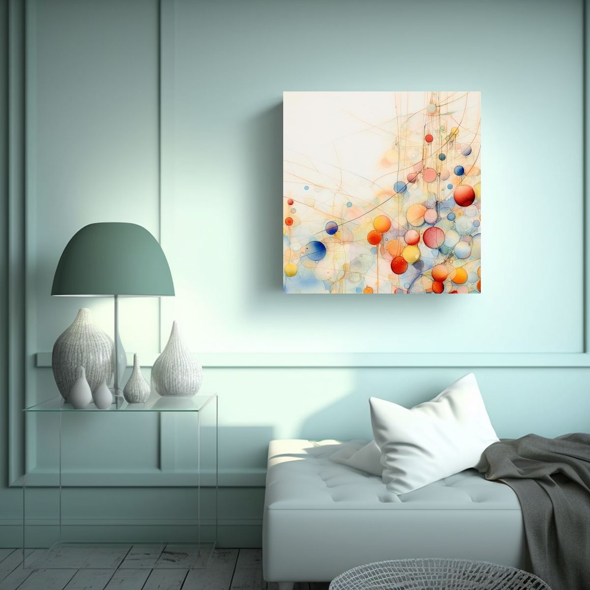 GENERICO - Cuadro Hermoso Creatividad Surrealista Abstracto 100x100 Cm