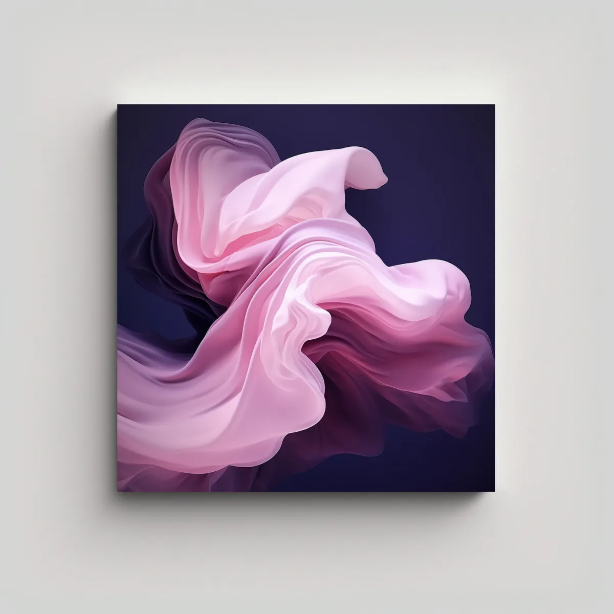 GENERICO - Cuadros Decorativos Seda Fluida Morado Claro Rosa 100x100 Cm