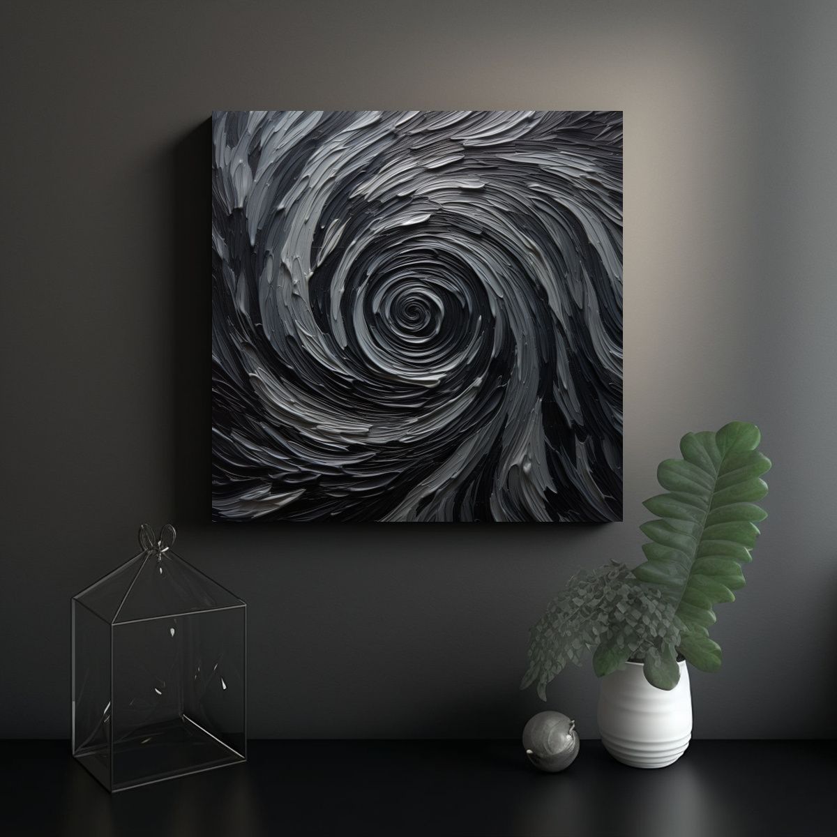 GENERICO - Pinturas Decorativas En Lienzo Con Expresión De 100x100 Cm