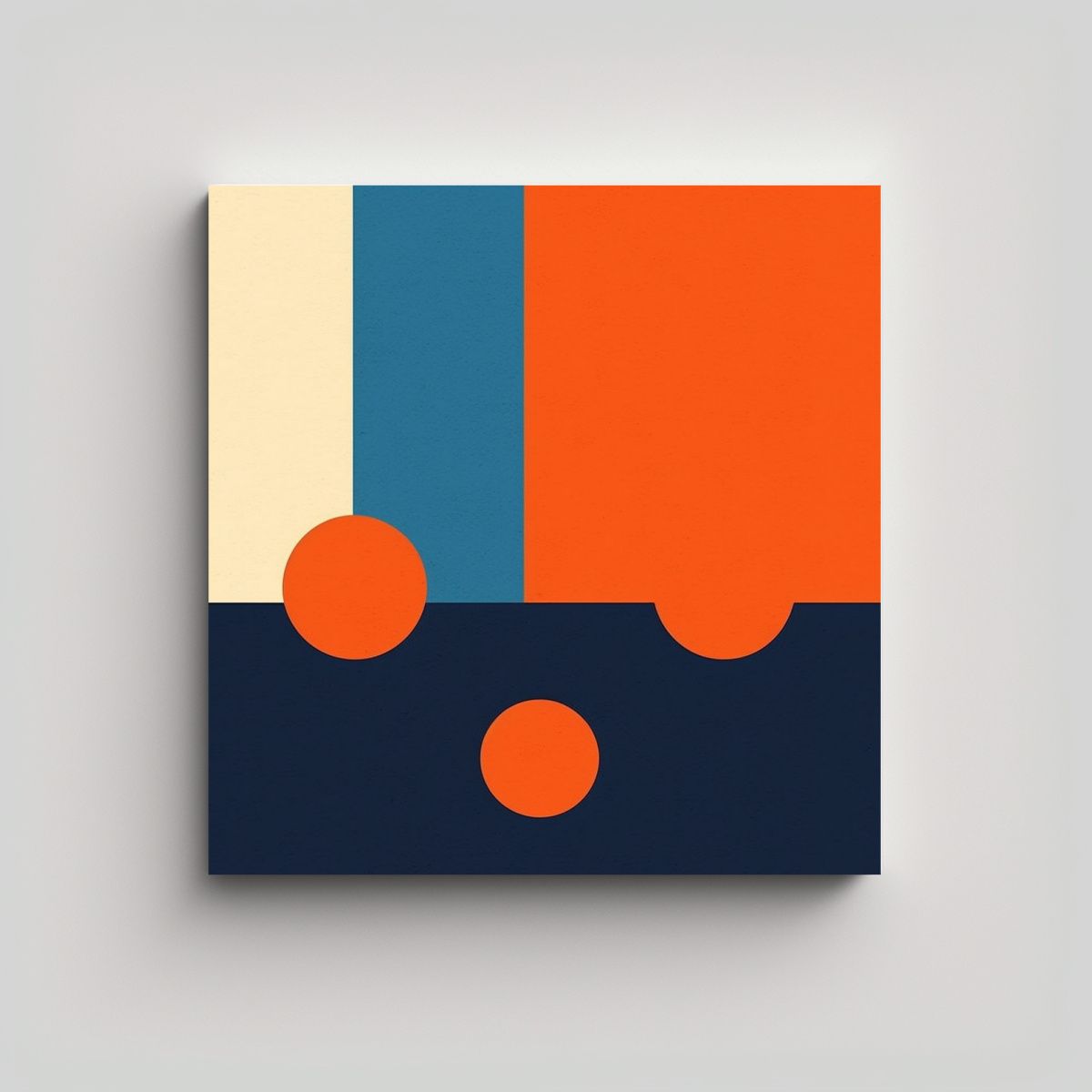 GENERICO - Arte De Pared Impreso Minimalista Por Paul Rand 100x100 Cm