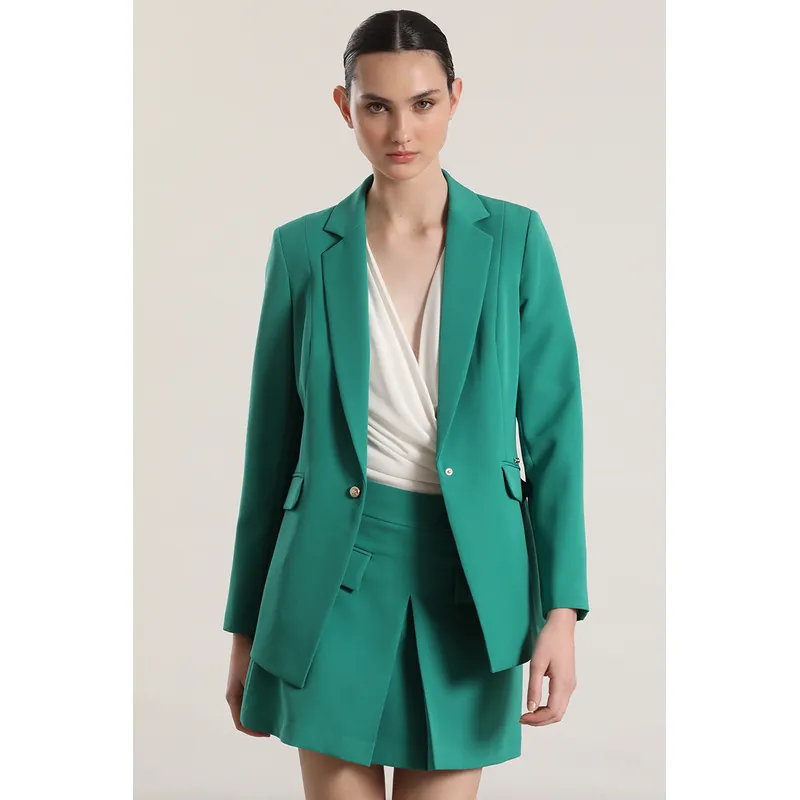 LIOLA - Blazer entallado clásico Liola mujer verde