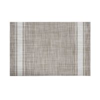 Set4 Individuales Mesa Rectangular Blanco Líneas