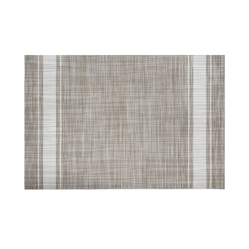 HOME LOGICS - Set4 Individuales Mesa Rectangular Blanco Líneas Home Logics