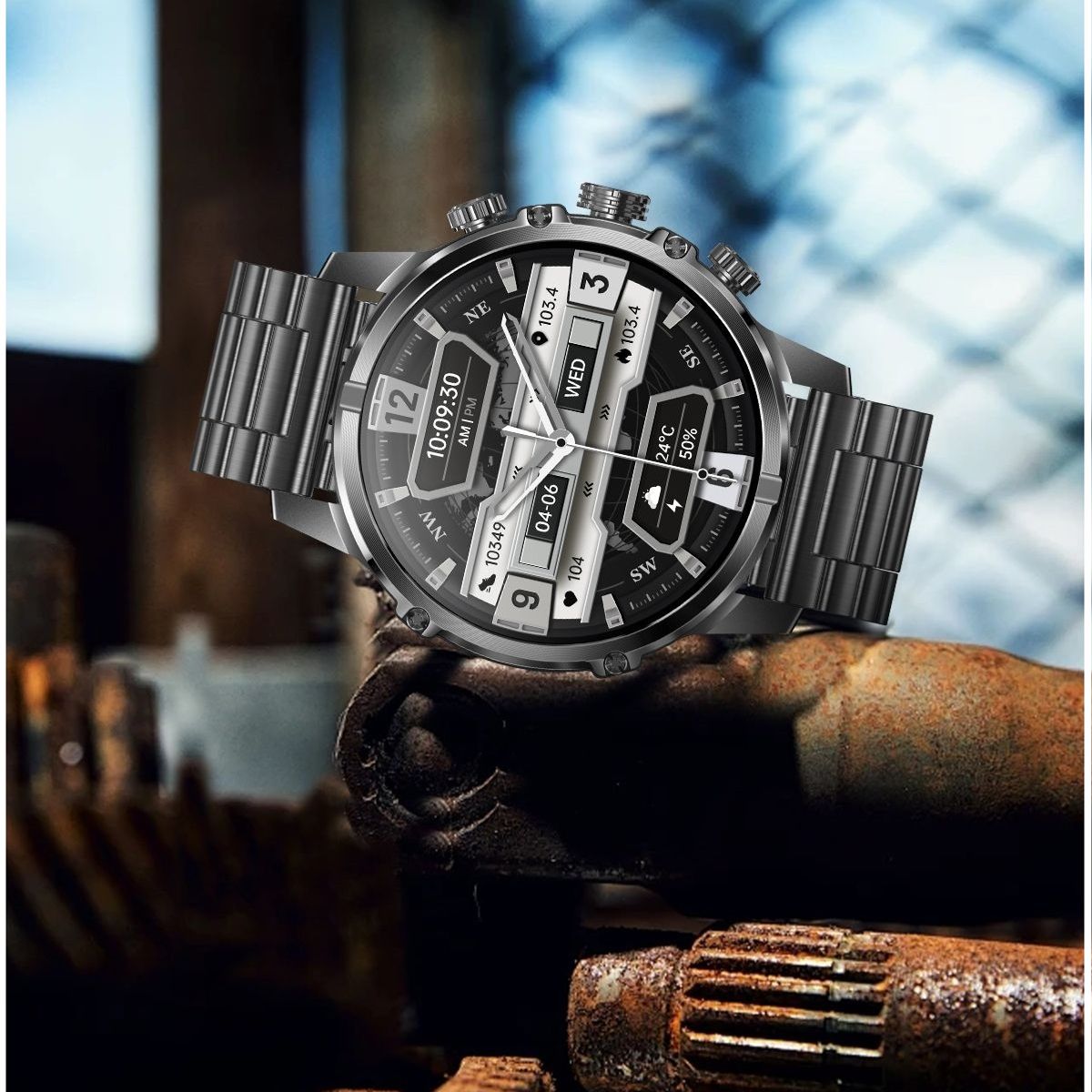 GENERICO - Smartwatch Deportivo Táctico AMOLED Batería 600mAh Salud y deporte