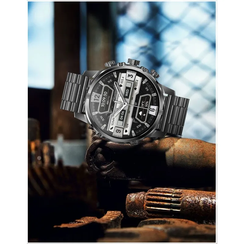 GENERICO - Smartwatch Deportivo Táctico AMOLED Batería 600mAh Salud y deporte