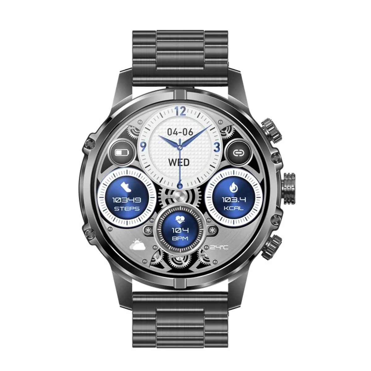 GENERICO - Smartwatch Deportivo Táctico AMOLED Batería 600mAh Salud y deporte