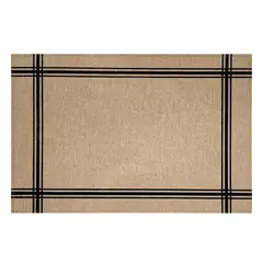 HOME LOGICS - Set 4 Individuales Classic Collection Beige Black