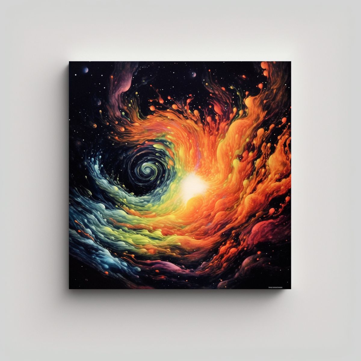 GENERICO - Pinturas Decorativas Fine Art Tornado Espacial 100x100 Cm