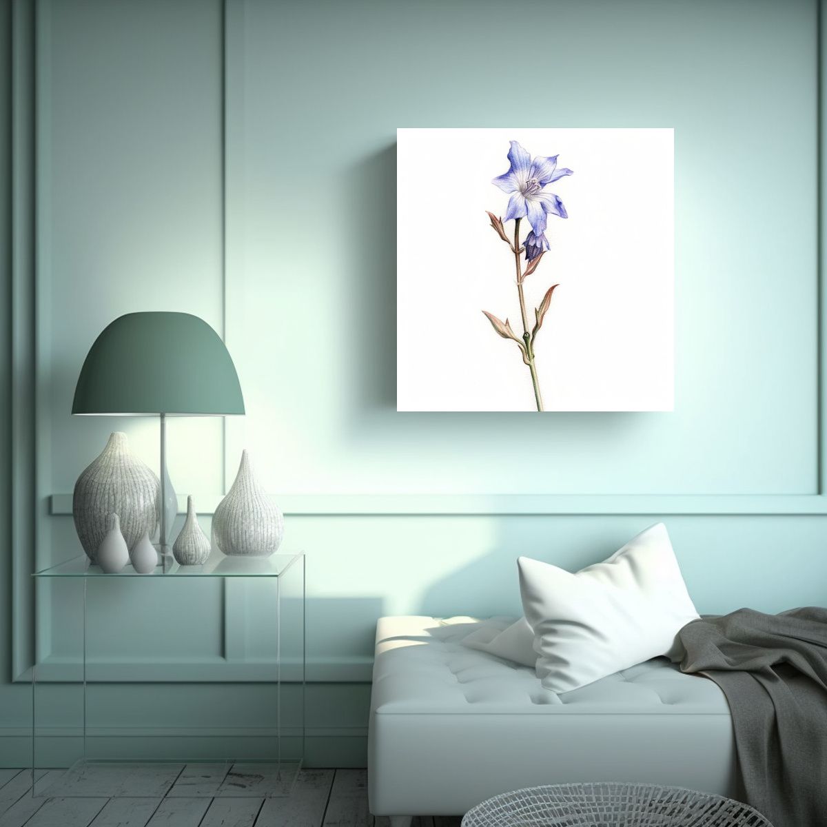 GENERICO - Boceto Lápiz Colorido Comedor Minimalista Arte 100x100 Cm