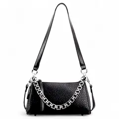 GENERICO - Cartera De Hombro Mujer Cadenas Ecocuero Con Correa Ajustable