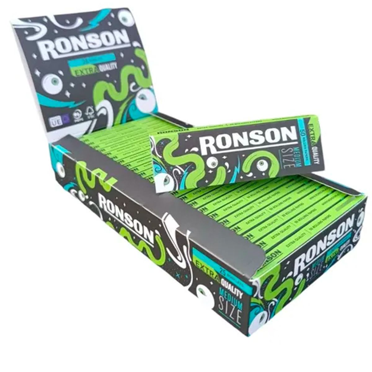 RONSON - 25 Papelillos Extra Quality Combustion Lenta Sin Sabor