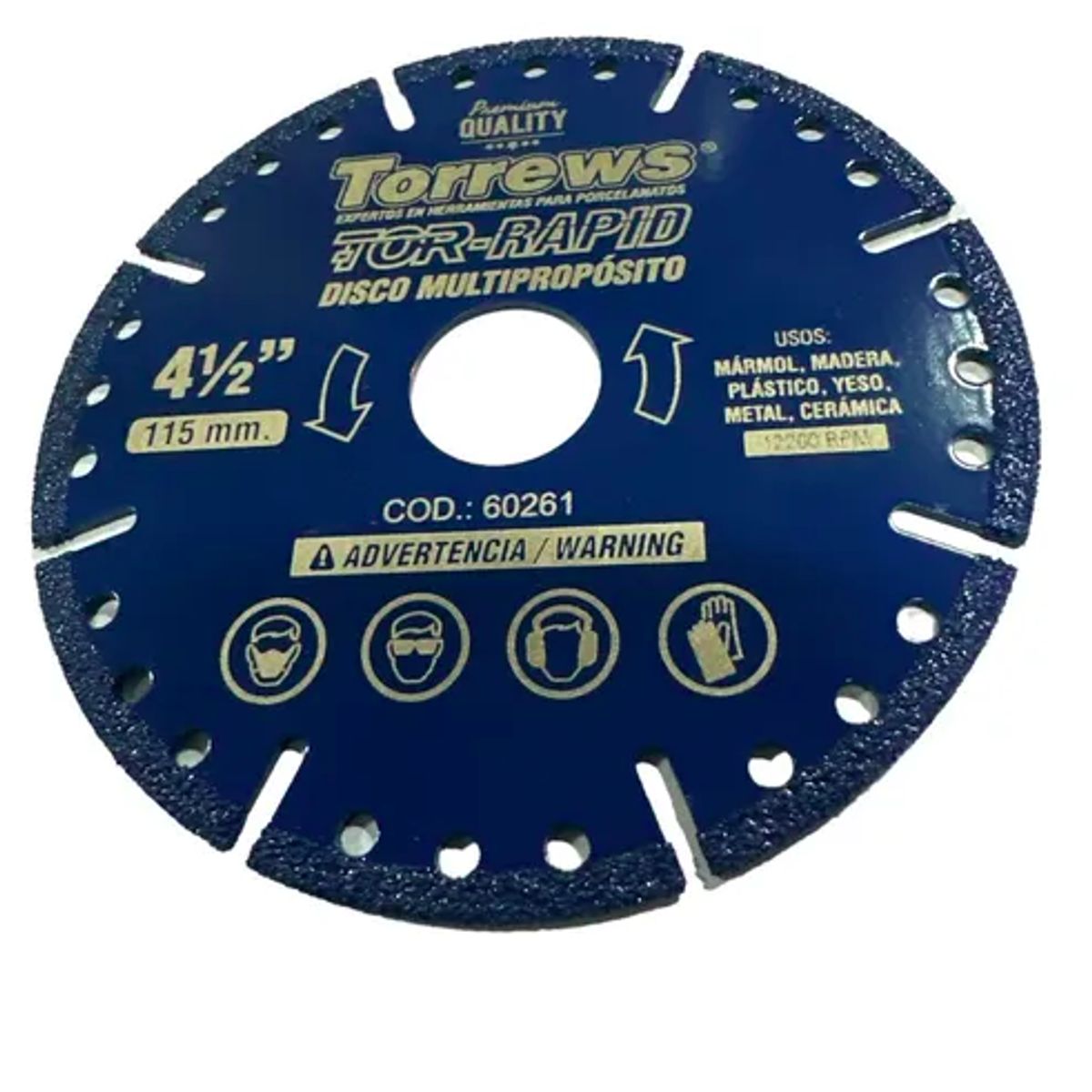 GENERICO - Disco Corte 4 1/2 Multiproposito Madera Torrews