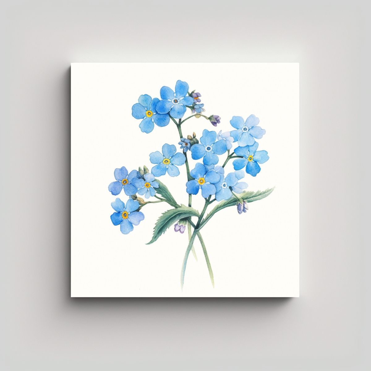 GENERICO - Ilustración Canva De Naturaleza Viva Y Flores 100x100 Cm