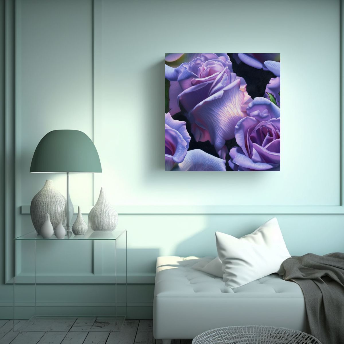 GENERICO - Galardonada Pintura Al Óleo Detallada Arte 100x100 Cm