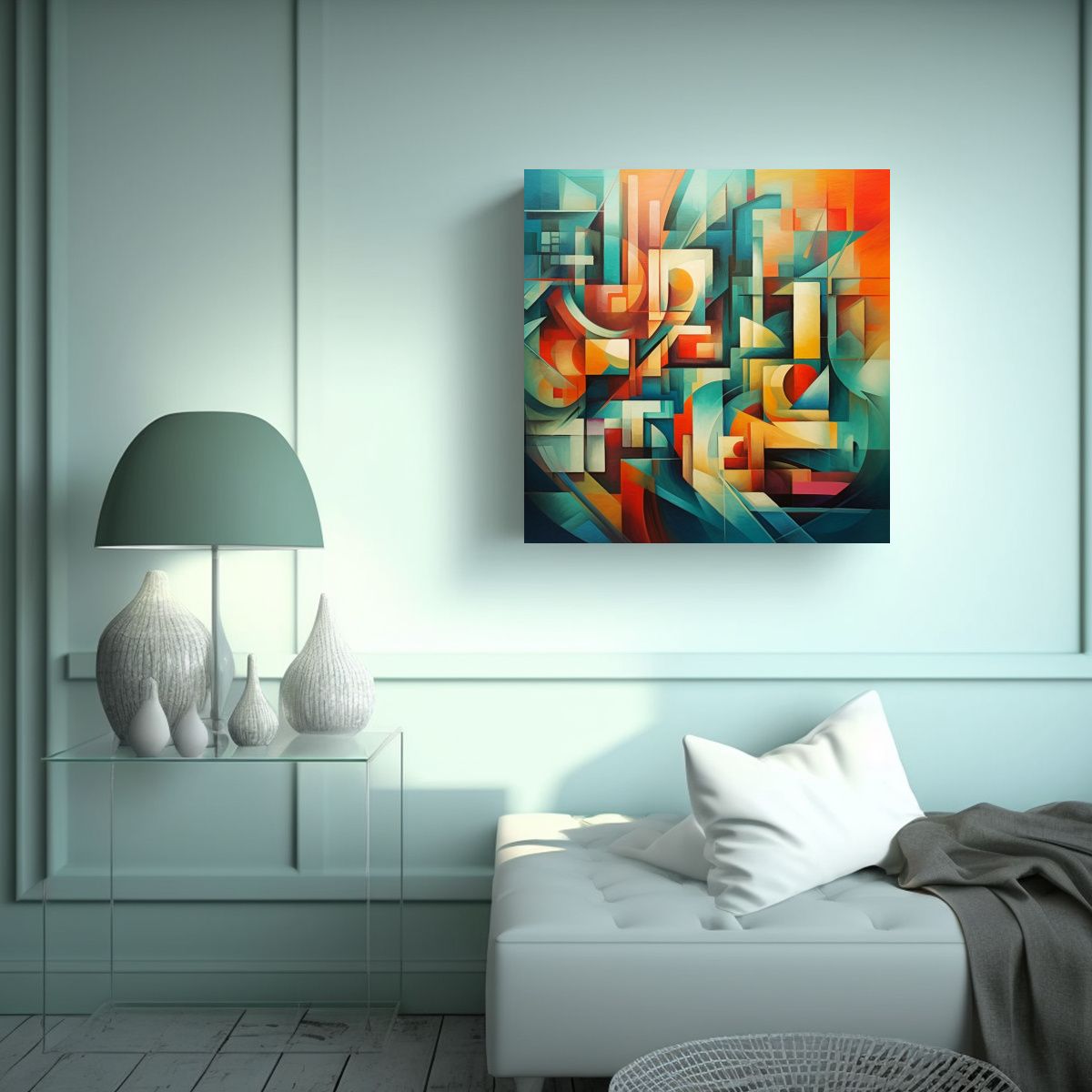 GENERICO - Pinturas Decorativas De Arte Abstracto Con Textura 100x100 Cm