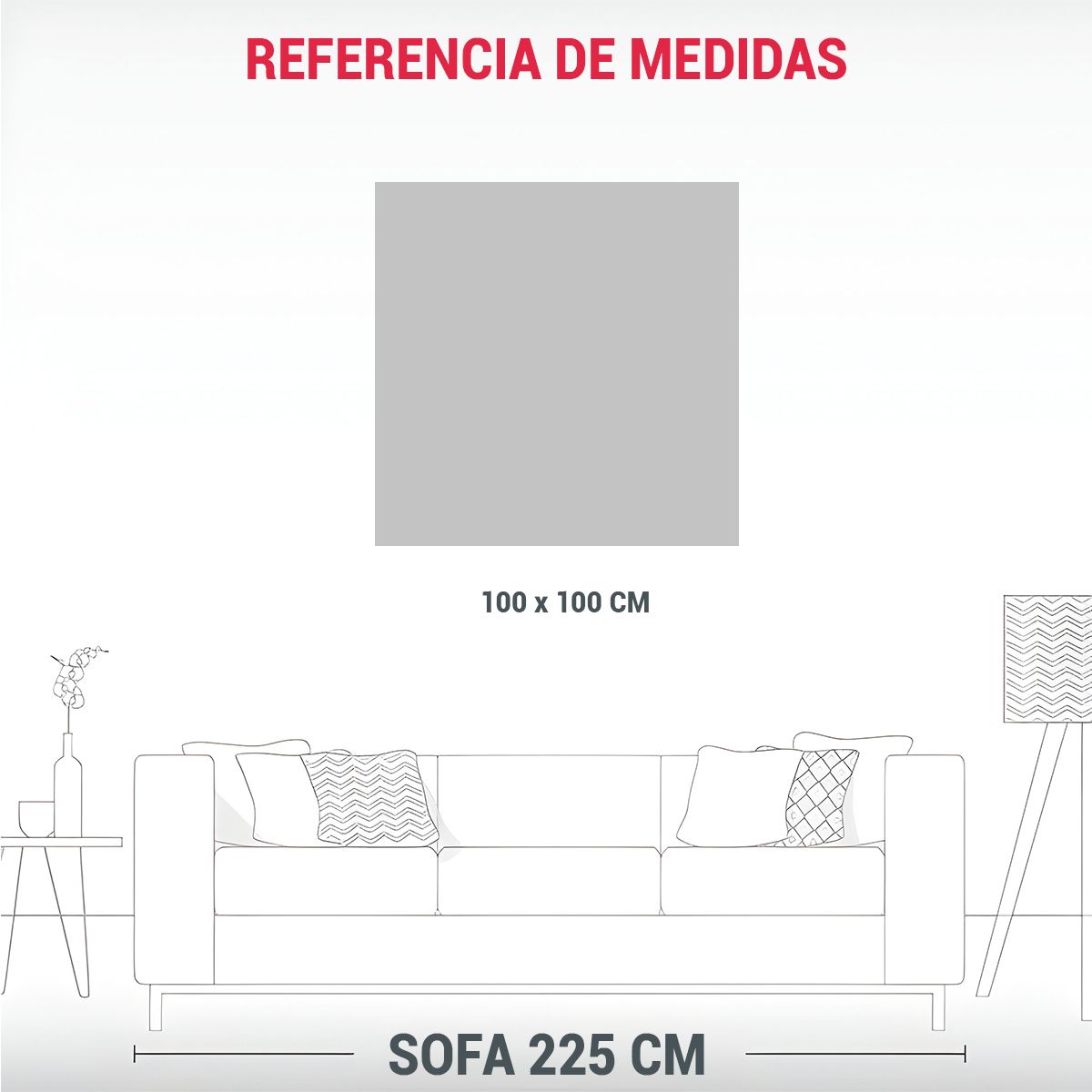 GENERICO - Pintura Decorativa De Hojas De Heliconia En 100x100 Cm