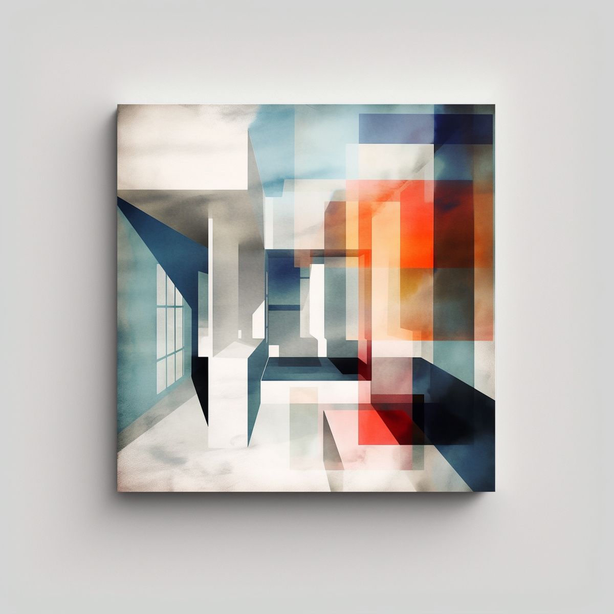 GENERICO - Pinturas Decorativas Abstractas De Geometrías 100x100 Cm