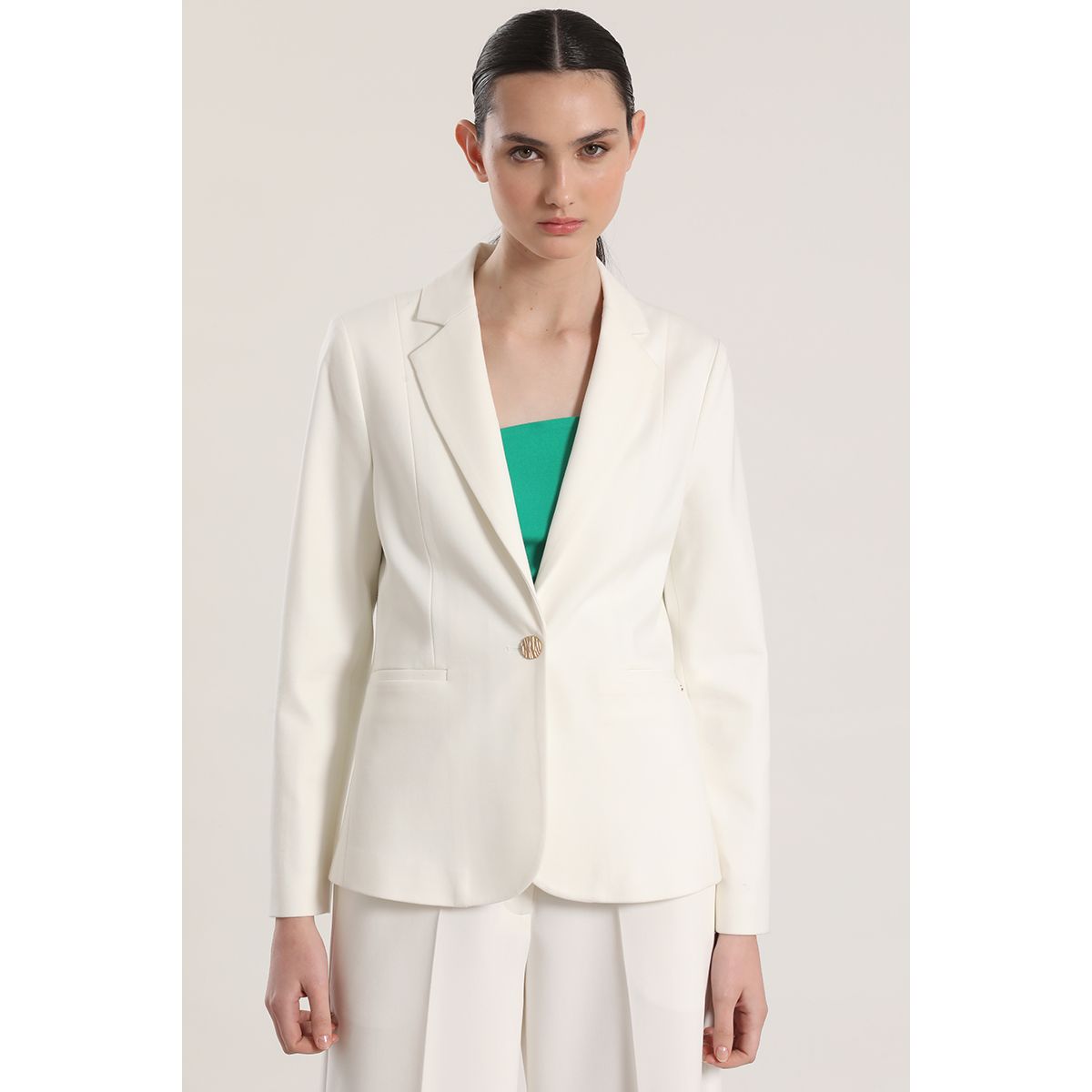 LIOLA - Blazer básico Liola mujer crudo